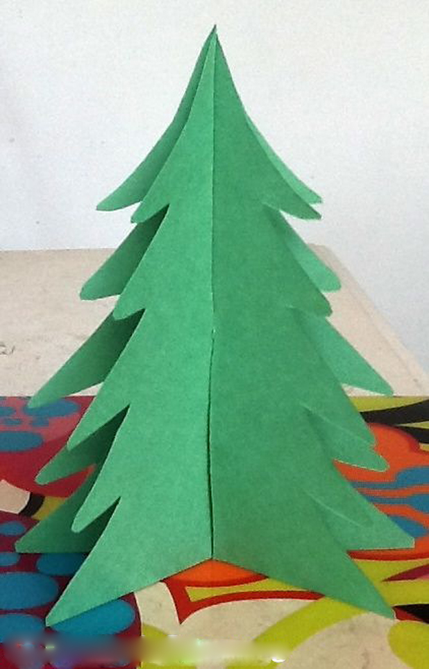 How to Make a Christmas Tree out of Paper - 3